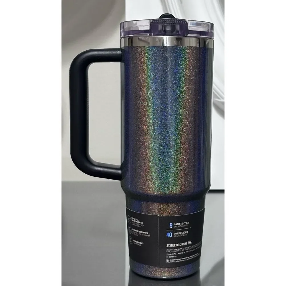 STANLEY QUENCHER PROTOUR FLIP STRAW 30OZ TUMBLER, MIDNIGHT GLITZ - Picture 3 of 5